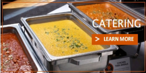 Saffron India catering services button icon - learn more about catering services by Saffron India